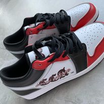 Black, Red and White Footwear